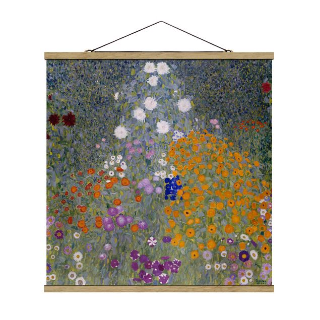 Canvas art Gustav Klimt - Cottage Garden