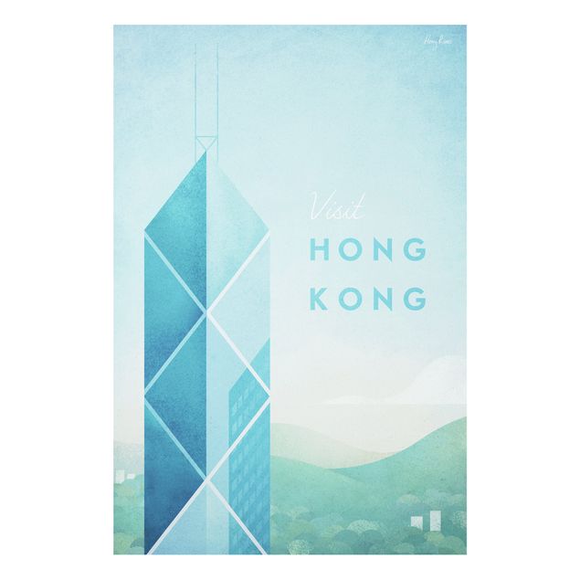 Asian wall prints Travel Poster - Hong Kong