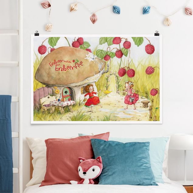 Nursery decoration Little Strawberry Strawberry Fairy - Under The Raspberry Bush