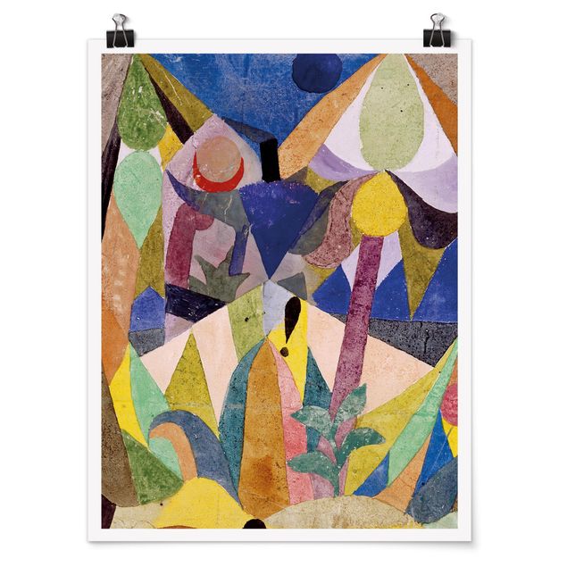 Art posters Paul Klee - Mild tropical Landscape