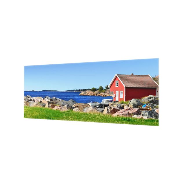 Glass Splashback - Holiday In Norway - Panoramic