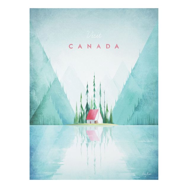 Landscape canvas prints Travel Poster - Canada