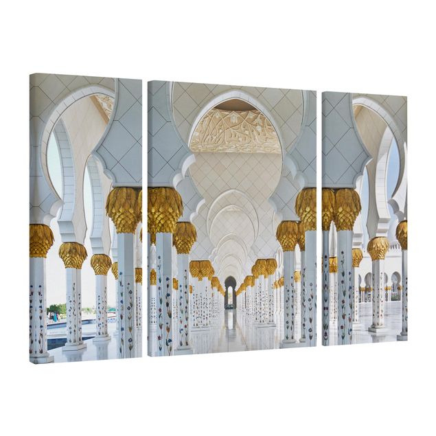 Skyline canvas print Mosque In Abu Dhabi