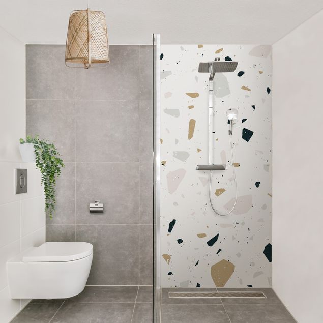 Shower wall cladding - Terrazzo Pattern San Remo