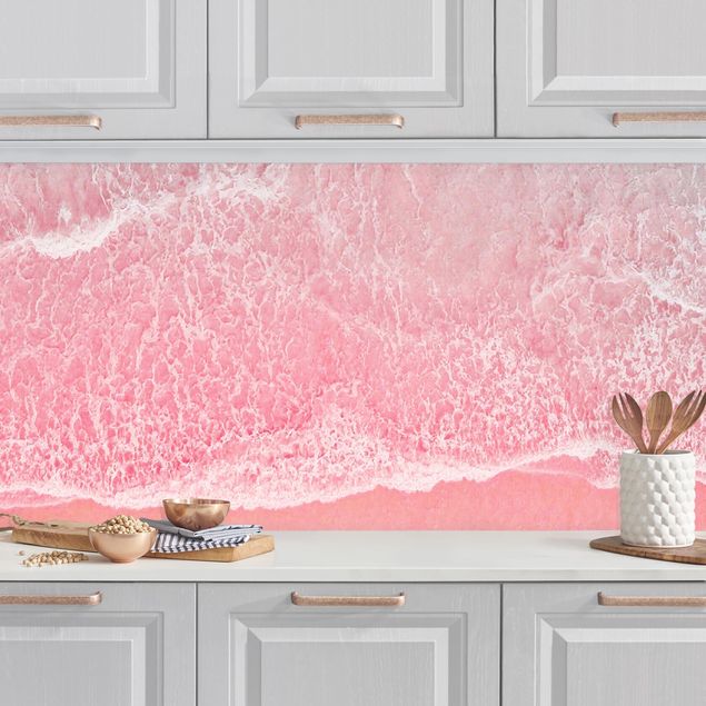 Kitchen Ocean In Pink