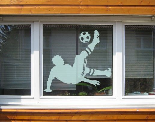 Window stickers No.UL6 football - overhead kick
