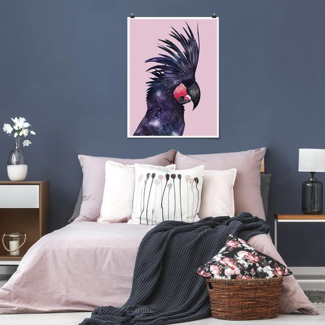 Canvas art Cockatoo With Galaxy