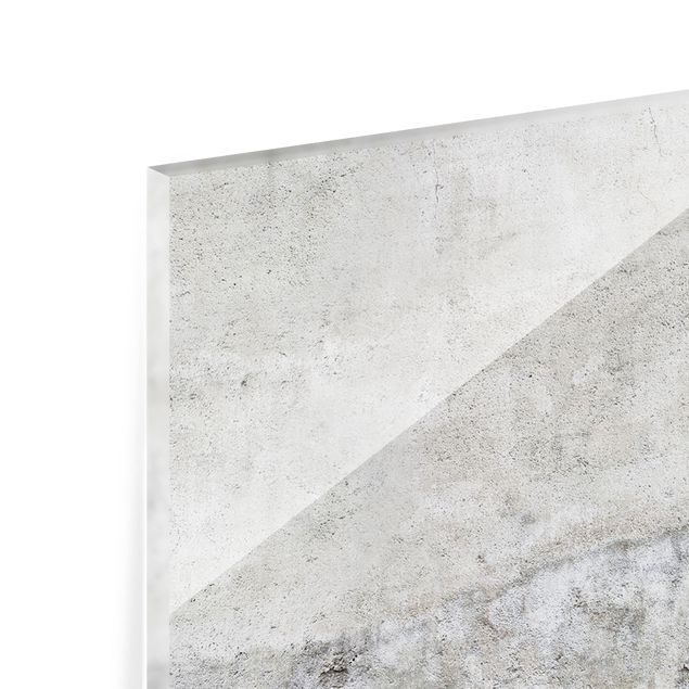 Glass Splashback - Shabby Concrete Look - Landscape 1:2