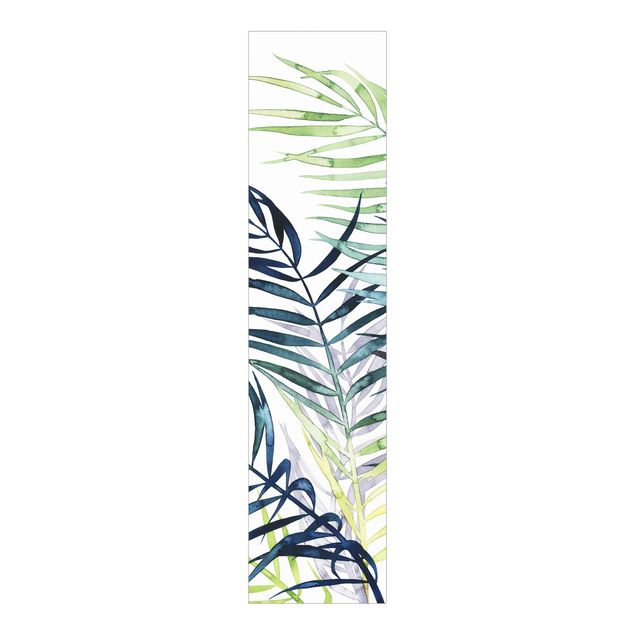Sliding panel curtains flower Exotic Foliage - Palme