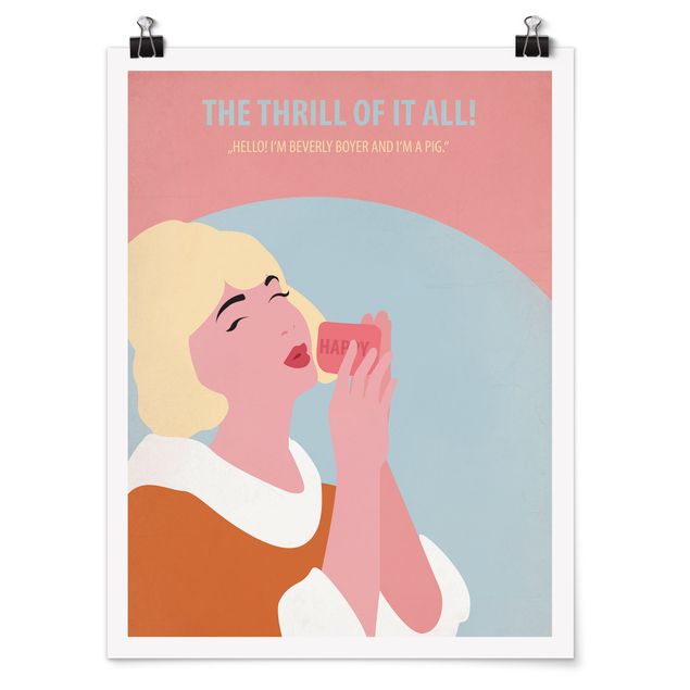 Contemporary art prints Film Poster The Thrill Of It All!