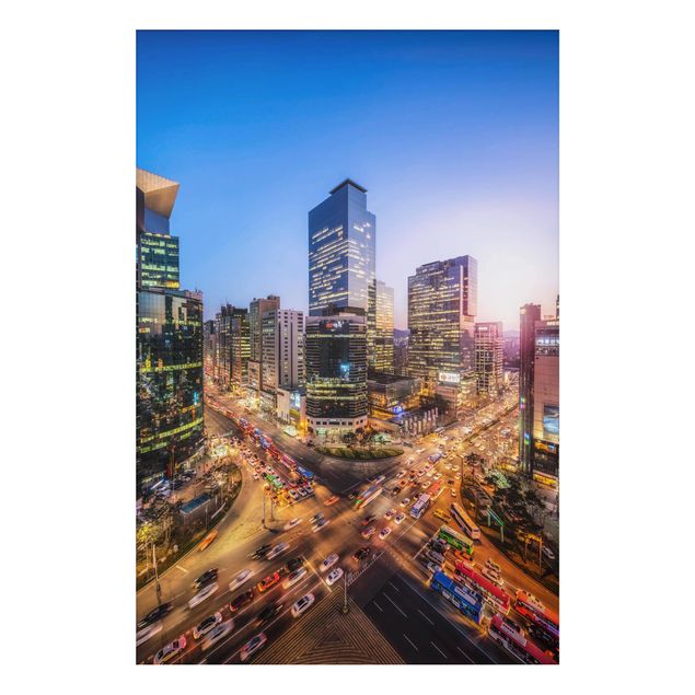 Asian prints City Lights Of Gangnam District