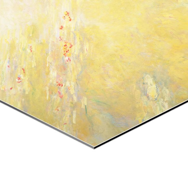 Yellow canvas wall art Claude Monet - The Water Lily Pond
