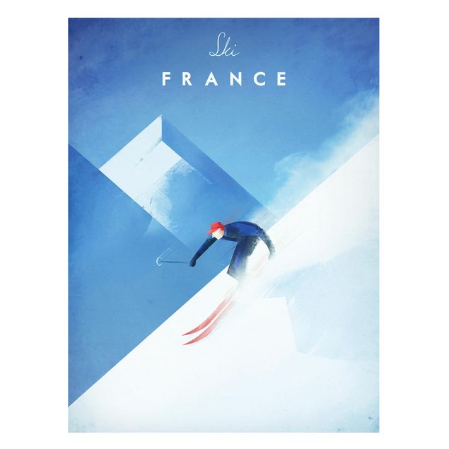 Landscape wall art Travel Poster - Ski In France