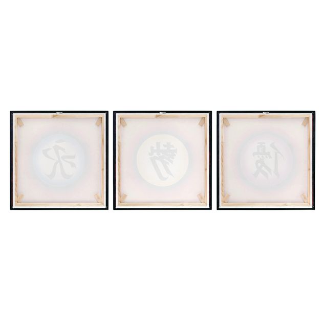 Prints Chinese Characters Trio