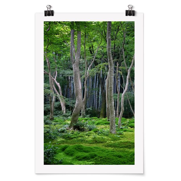 Contemporary art prints Japanese Forest