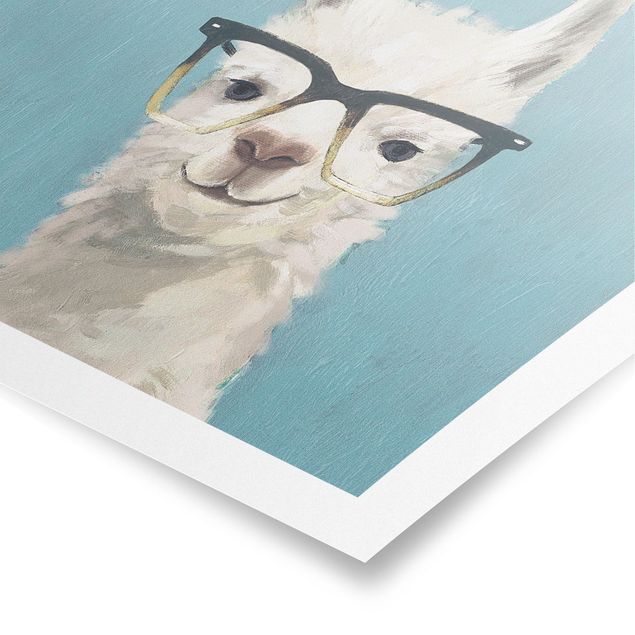Modern art prints Lama With Glasses IV
