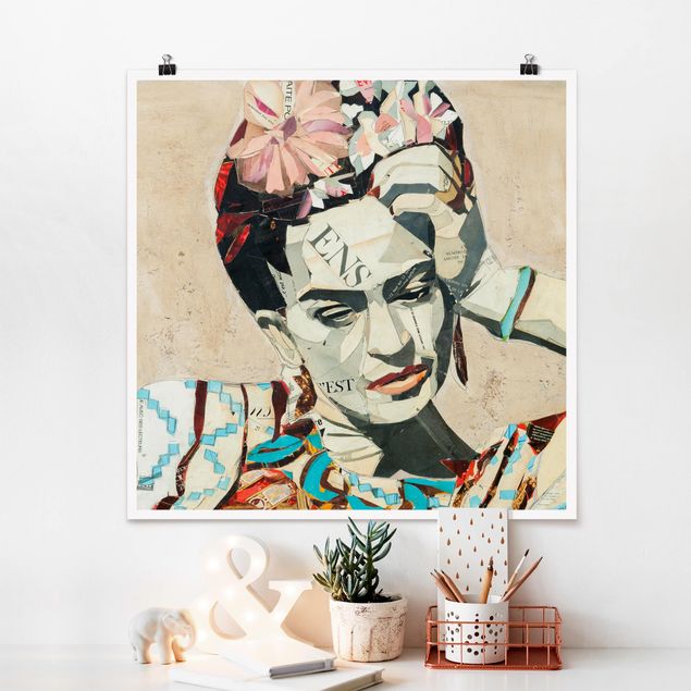 Canvas art Frida Kahlo - Collage No.1