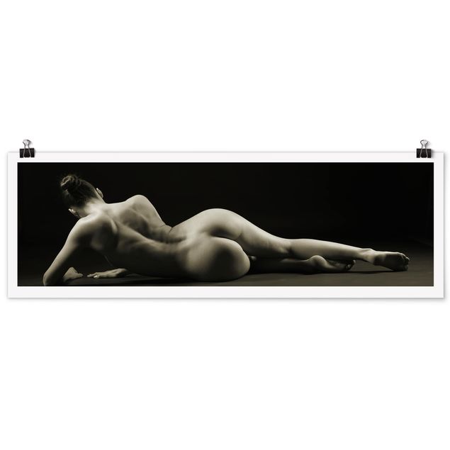 Nude art prints Lying woman