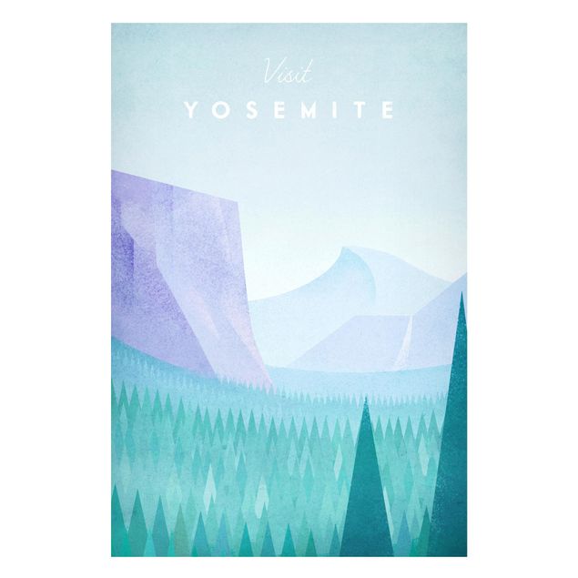 Landscape canvas prints Travel Poster - Yosemite Park