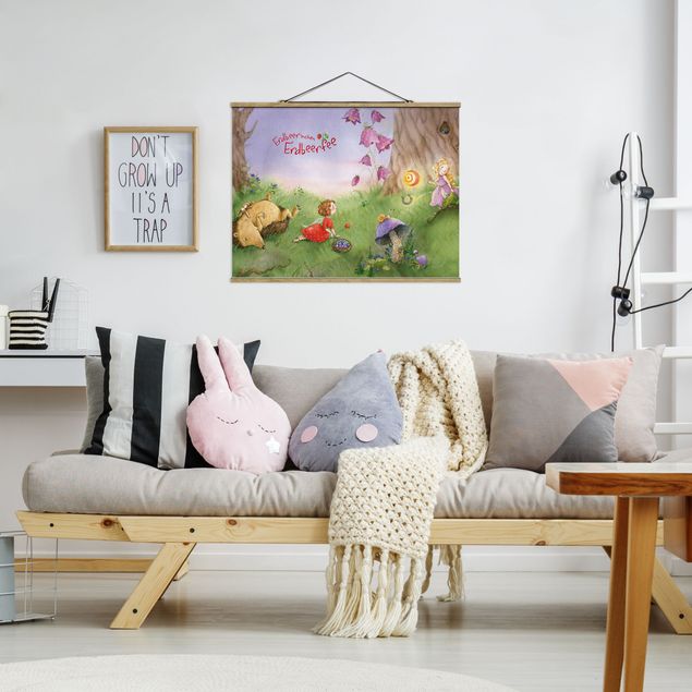 Nursery wall art Little strawberry strawberry fairy- In The Forest