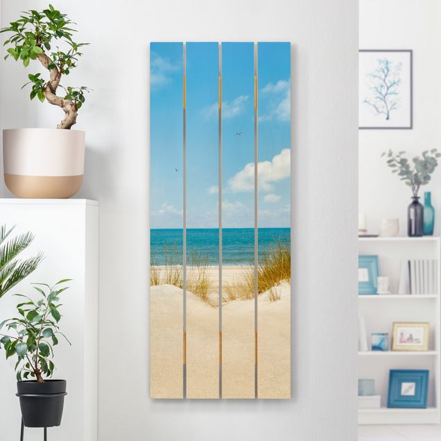Wood prints landscape Beach On The North Sea
