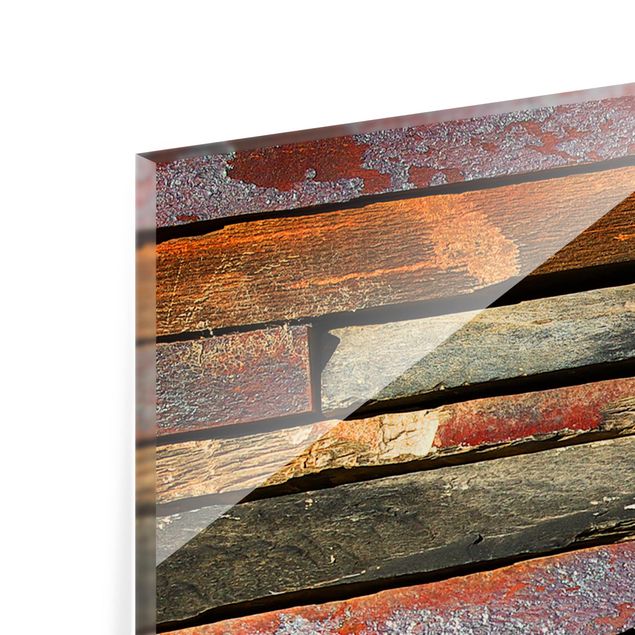 Glass Splashback - Stack of Planks - Landscape 1:2
