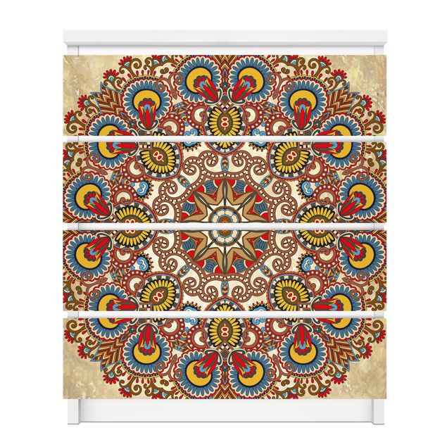 Adhesive films for furniture Coloured Mandala