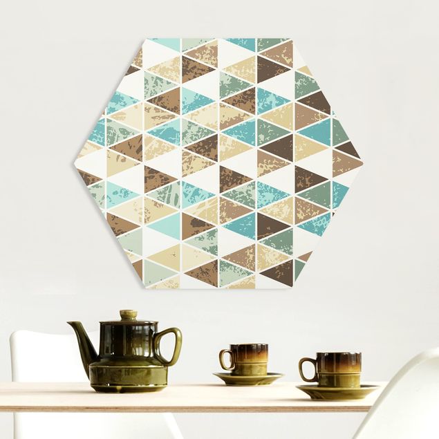 Contemporary art prints Triangle Repeat Pattern