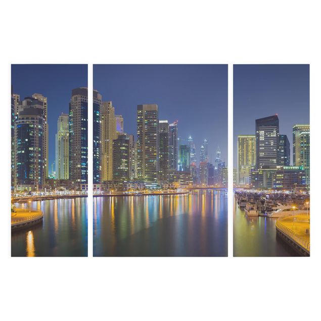 Canvas prints architecture Dubai Night Skyline