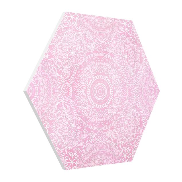 Contemporary art prints Pattern Mandala Pink