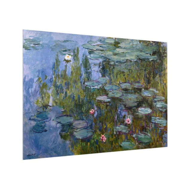 Glass splashback flower Claude Monet - Water Lilies (Nympheas)