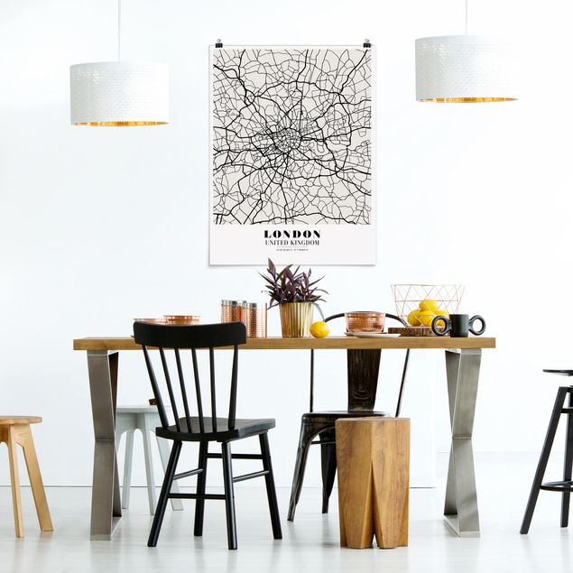 World map poster London City Map - Classic