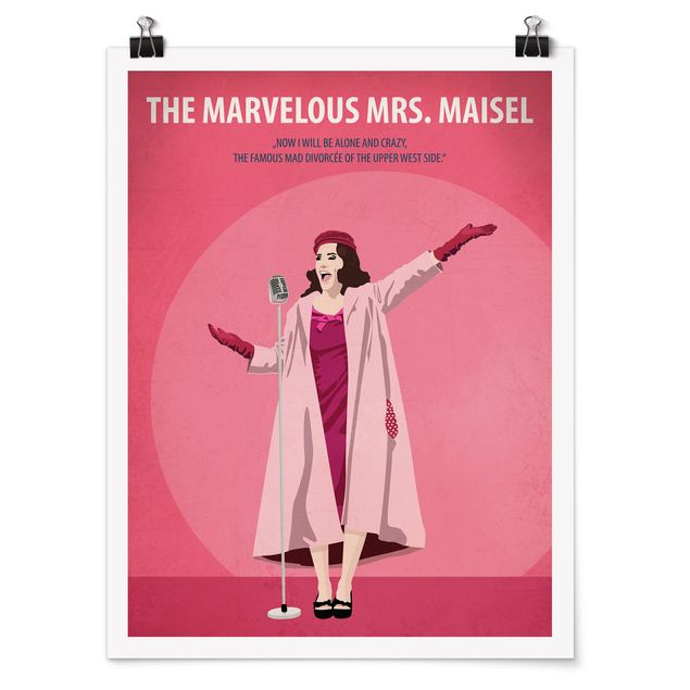 Modern art prints Film Poster The Marvelous Mrs. Maisel