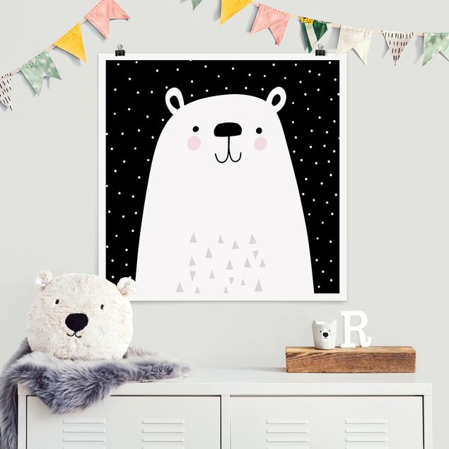 Bear print Zoo With Patterns - Polar Bear