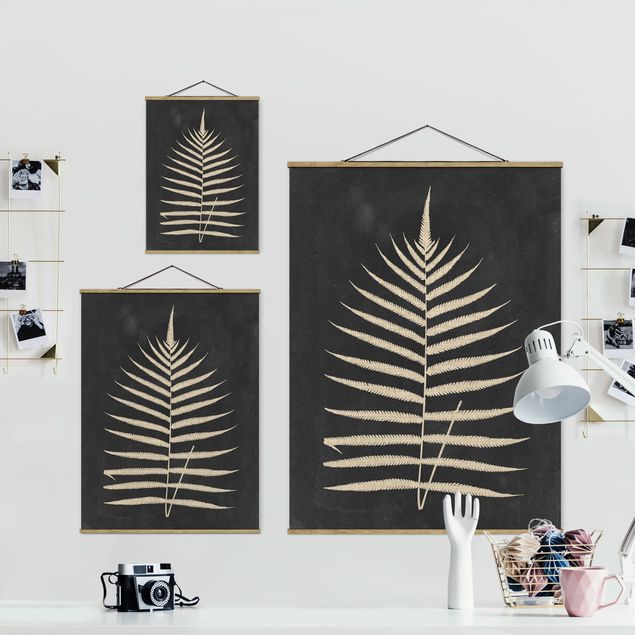 Prints Fern With Linen Structure III