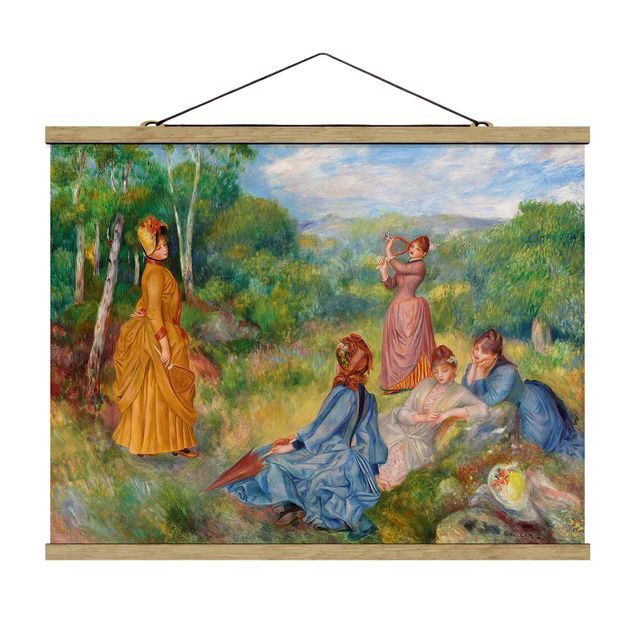 Landscape wall art Auguste Renoir - Young Ladies Playing Badminton