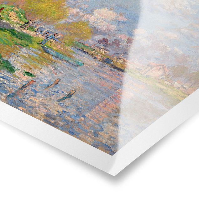 Posters art print Claude Monet - Spring On The Seine
