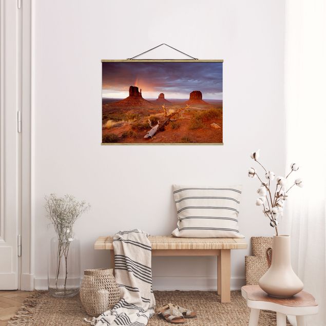 Prints landscape Monument Valley At Sunset