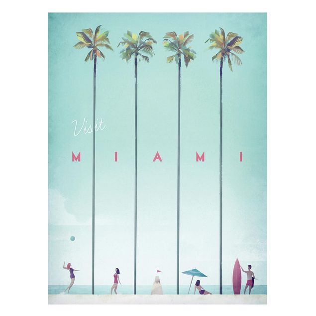 Prints landscape Travel Poster - Miami