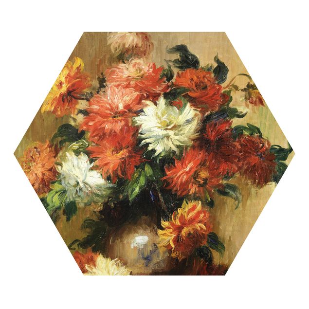 Floral canvas Auguste Renoir - Still Life with Dahlias