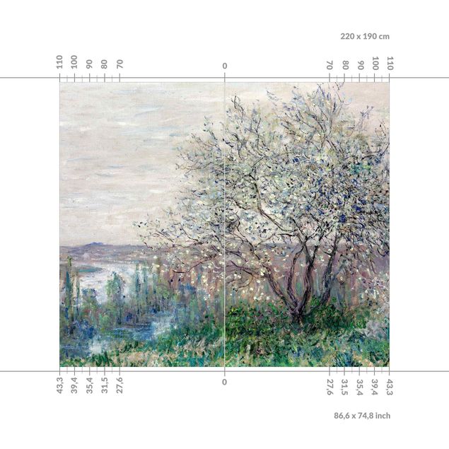 Shower wall cladding - Claude Monet - Spring Mood
