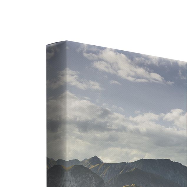 Landscape canvas wall art Mountains And Valley Of The Lechtal Alps In Tirol