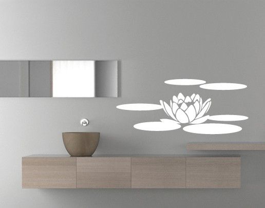 Flower wall decals No.UL68 water lily