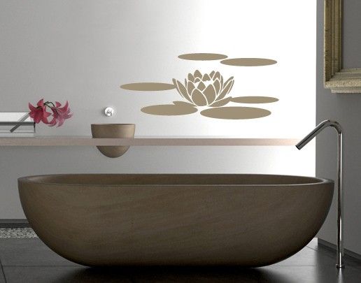 Wall decal No.UL68 water lily