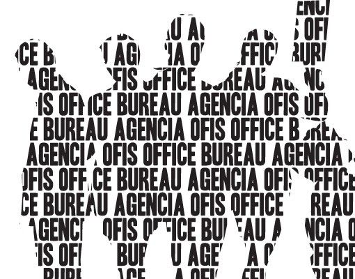 Wall decal No.JO56 Office Workers