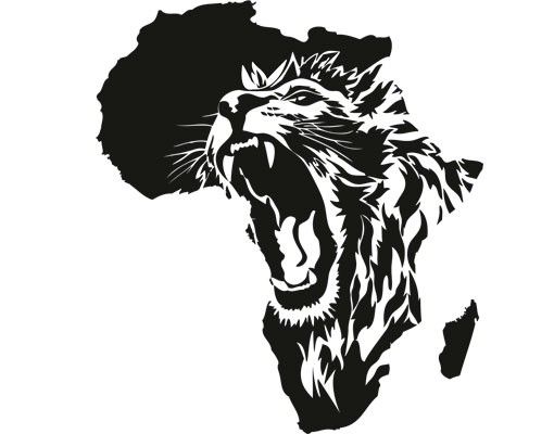 African wall stickers No.CG135 Africa's heart