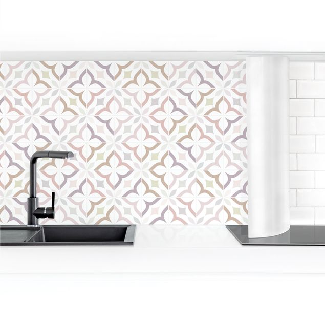 Kitchen splashback abstract Geometrical Tiles - Livorno