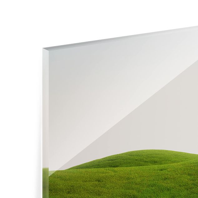 Glass Splashback - Green Peace - Panoramic