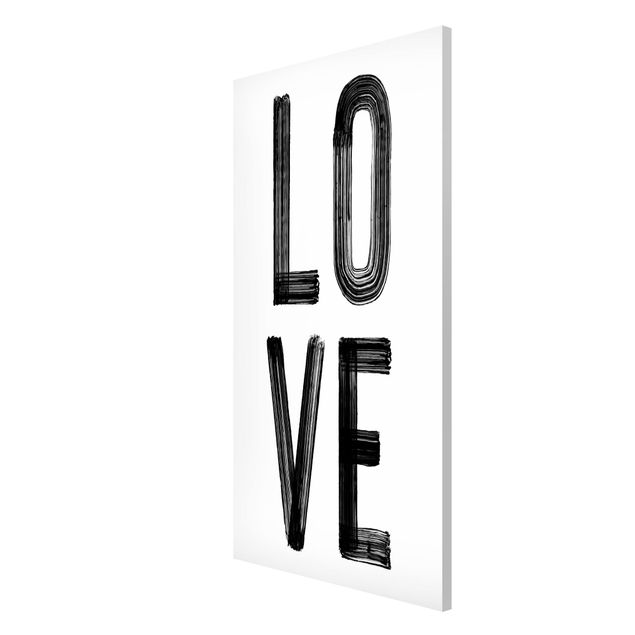 Quote wall art Love Typography in Black