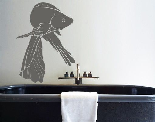 Wall stickers animals No.IS32 siamese fighting fish